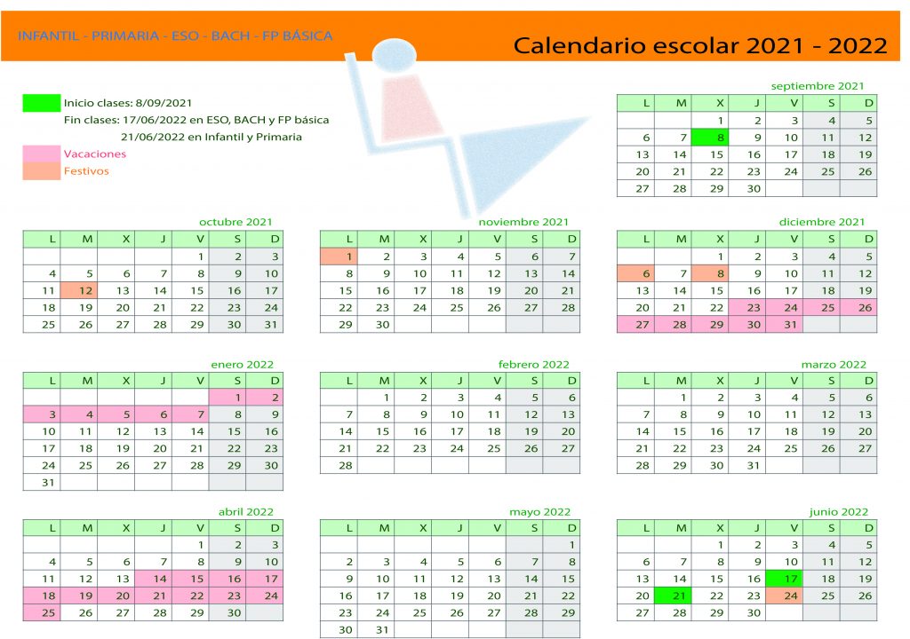 Calendario Escolar Valencia